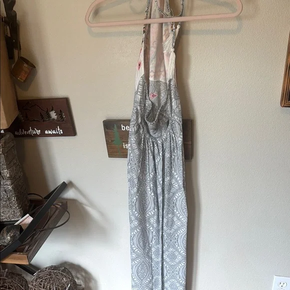 Gray and Multicolor Halter Dress size small - Picture 6 of 8